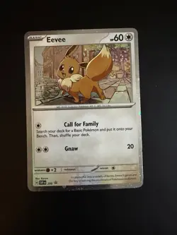 Pokemon TCG Destined Rivals - Eevee SVP 200 Checklane Blister Promo (Cosmo Holo) - Image 1
