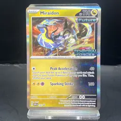 Pokemon TCG: Miraidon 092 PRE RELEASE STAFF STAMPED Temporal Forces Promo - Image 1