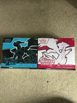 Pokemon TCG Black Bolt & White Flare Pokemon Center ETB Bundle (New & Sealed) - Image 1
