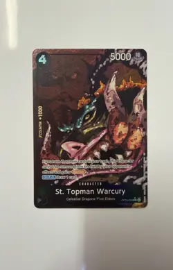 St. Topman Warcury Alt Art OP13-089 Carrying On His Will One Piece TCG - Image 2
