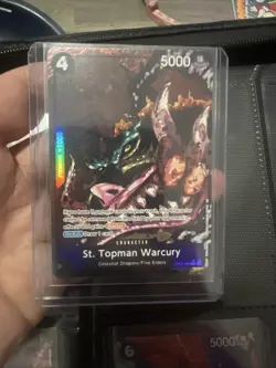 St. Topman Warcury Alt Art OP13-089 Carrying On His Will One Piece TCG - Image 1