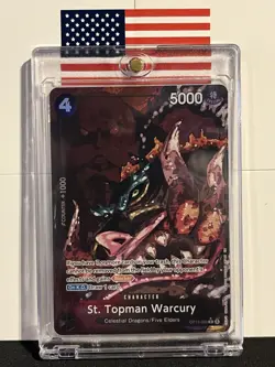 One Piece TCG St Topman Warcury Alt Art OP13-089 Carrying On His Will - MINT - Image 1