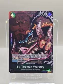 St. Topman Warcury Alt Art OP13-089 Carrying On His Will One Piece TCG - Image 1