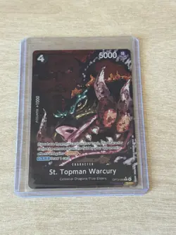 St. Topman Warcury Alt Art OP13-089 Carrying On His Will One Piece TCG NM - Image 1