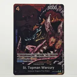 St. Topman Warcury Alt Art OP13-089 Carrying On His Will One Piece TCG - Image 1