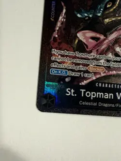 St. Topman Warcury Alt Art OP13-089 Carrying On His Will One Piece TCG - Image 5
