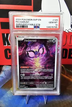 2024 POKEMON TCG SVP EN-SV BLACK STAR PROMO #129 PECHARUNT ✨PSA 10✨ - Image 1