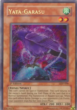 Yugioh! LP Yata-Garasu - LOD-000 - Secret Rare - 1st Edition Lightly Played, Eng - Image 1