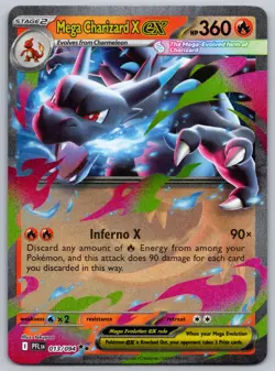Pokemon TCG Mega Charizard X ex 013/094 Phantasmal Flames Double Rare - Image 1