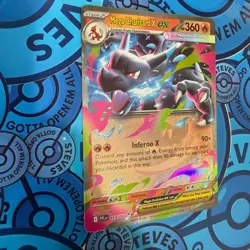 Mega CHARIZARD X Ex 013/094 Double Rare Phantasmal Flames Pokemon TCG - Image 3