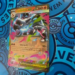 Mega CHARIZARD X Ex 013/094 Double Rare Phantasmal Flames Pokemon TCG - Image 4