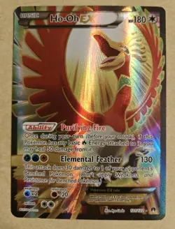 Pokemon TCG Breakpoint Ho-Oh EX Full Art Ultra Rare Holo Card 121/122 - Image 1