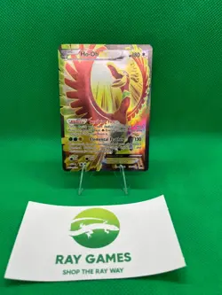 Pokemon TCG Ho-Oh EX 121/122 Breakpoint Holo Full Art Ultra Rare DMG - Image 1