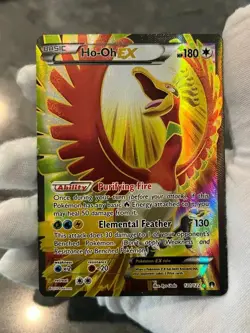 Pokemon TCG Ho-Oh EX 121/122 Breakpoint Holo Full Art Ultra Rare DMG - Image 3