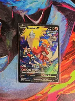 Pokemon TCG NM-Mint Blaziken V TG14/TG30 Swsh12: Sword & Shield Silver Tempest - Image 1
