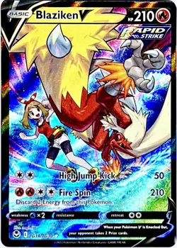 Blaziken V TG14/TG30 ULTRA RARE Pokemon Trainer Gallery TCG 2022 Silver Tempest - Image 1