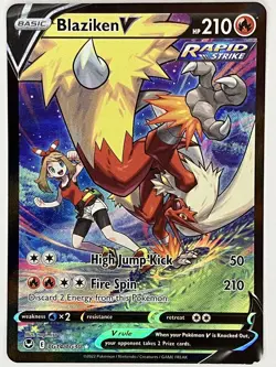Blaziken V NM TG14/TG30 Silver Tempest Trainer Gallery Pokemon TCG Holo - Image 1