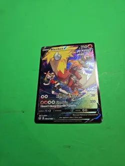 Pokemon TCG Blaziken v TG14/TG30 Holo Ultra Rare Silver Tempest Trainer Gallery - Image 1
