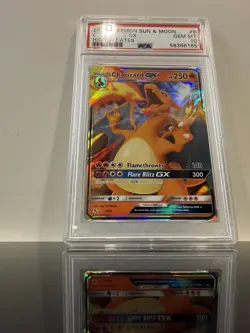 Pokemon Card Charizard GX 9/68 Ultra Rare Hidden Fates PSA 10 GEM MINT Slab - Image 2