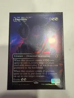 Emptiness (Borderless) [Lorwyn Eclipsed] Near Mint Foil - Image 1