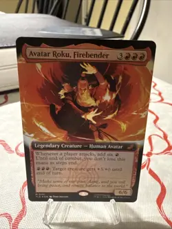 Avatar Roku, Firebender (Extended Art) Foil #191 MTG: Avatar The Last Airbender - Image 1