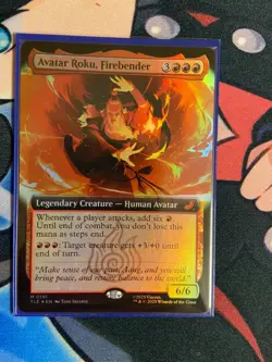 Avatar Roku, Firebender (Extended Art) Foil #191 MTG: Avatar The Last Airbender - Image 1