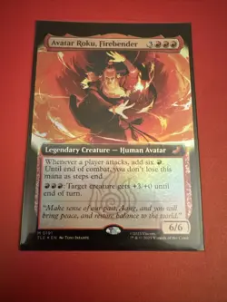 Avatar Roku, Firebender (Extended Art) Foil #191 MTG: Avatar The Last Airbender - Image 1