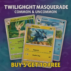 Pokemon TCG Twilight Maquerade Singles Common & Uncommon Card List NM/M English - Image 1