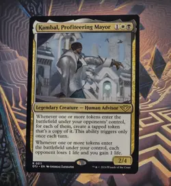 Kambal, Profiteering Mayor Outlaws of Thunder Regular NM MTG - Image 1