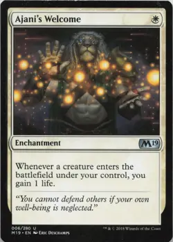 Ajani's Welcome U Core Set 2019 6 - LP MTG - Image 1
