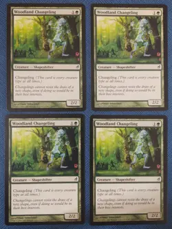 MTG 4x Woodland Changeling x4 NM Lorwyn Magic Playset - Image 1