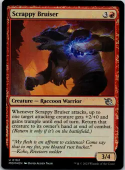 Magic the Gathering Scrappy Bruiser March of the Machine Foil MTG Free Shipping! - Image 1