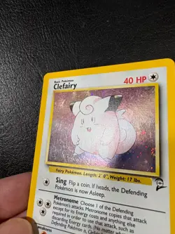 Pokemon WOTC 2000 Base Set 2 Clefairy Rare Holo Vintage Pokemon Card - Image 2