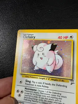 Pokemon WOTC 2000 Base Set 2 Clefairy Rare Holo Vintage Pokemon Card - Image 3