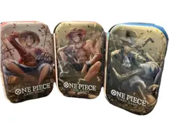 Set of 3 One Piece TCG Card Game - Mini Tins Vol.2 English OP 13 Art Set All 3 - Image 1
