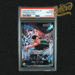 PSA 10 One Piece TCG CCG OP12-020 RORONOA ZORO Alt Art Legacy Master - Image 1