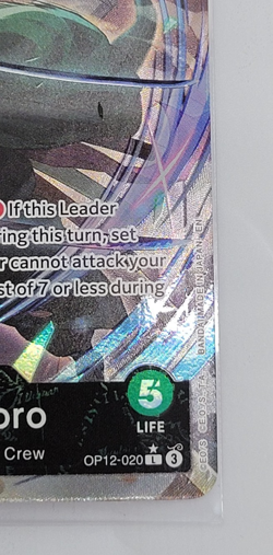 Roronoa Zoro Leader Alternate Art OP12-020 One Piece TCG CCG English - NM - Image 4