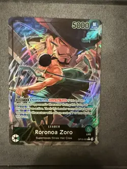 OP12-020 Roronoa Zoro Leader AA Alt Alternate Art One Piece TCG CCG English - Image 1