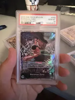 One Piece TCG Roronoa Zoro Alternate Art OP12-020 Legacy of the Master PSA 10 - Image 1