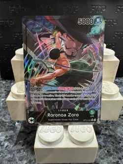 One Piece TCG Roronoa Zoro Alt Art Foil Leader Legacy Of The Master OP12-020 - Image 1