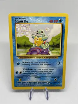 Pokemon TCG Squirtle Base Set 63/102 Unlimited 1999 Common Card | LP - Image 1