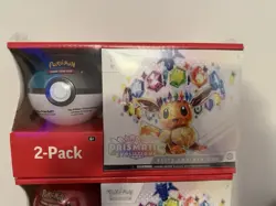 2 Pokemon Prismatic Evolutions ETB Elite Trainer Box Pokeball Sams Club Bundle - Image 2