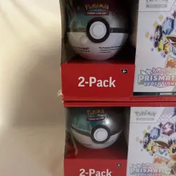 2 Pokemon Prismatic Evolutions ETB Elite Trainer Box & PokeBall Sams Club Bundle - Image 3