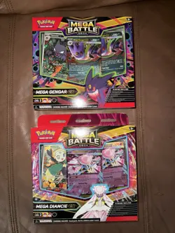 Pokemon Set of 2 (1 of each) Gengar/Diancie ex Mega Battle Deck IN HAND - Image 1