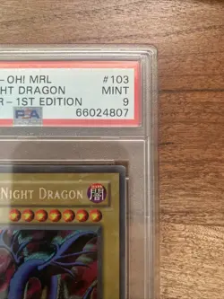PSA 9 YU-GI-Oh! Mrl-Magic Ruler 103 Serpent Night Dragon 1st Edition - Image 3