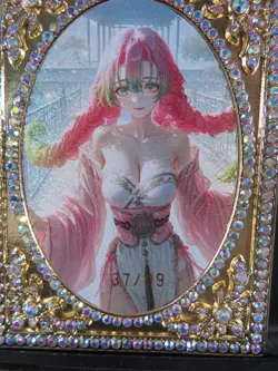 Mitsuri Kanroji Diamond Card Serial # 37/99 Demon Slayer DQ Wedding 5 CCG Set - Image 5