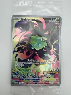 Pokemon Bulbasaur Holo Card 133/132 Me01: Mega Evolution NM Stamped & Sealed - Image 1