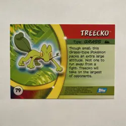 Treecko Pokemon Advanced Challenge Topps TCG Card 2004 #79 - Image 2