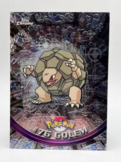 2000 Pokemon Card Topps Chrome Golem #76 NM - Image 2