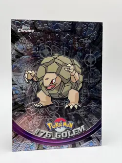 2000 Pokemon Card Topps Chrome Golem #76 NM - Image 4